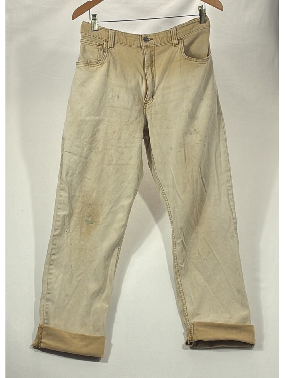 2020s Carhartt Relaxed Fit Work Pants Sun Faded Distressed